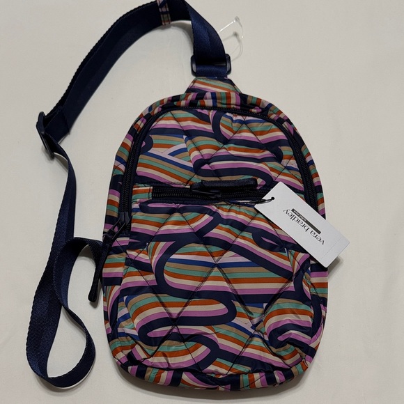 Vera Bradley Handbags - Vera Bradley Multicolor Quilted Essential Sling Backpack NWT